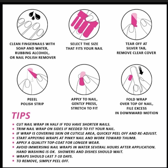 5 for $15 Nail Wraps- Yohzan Lotus - Picture 6 of 6